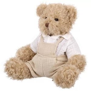 Игрушка мягконабивная ТМ "Relana" Мишка в рубашке и комбинезоне, 22 см, в/п 22*13*10 см