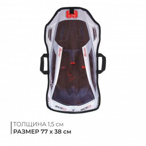 Санки-ледянки «Машинка №1»,77х38 см, цвета МИКС
