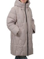 2411 BEIGE Пальто зимнее женское (200 гр. холлофайбер)