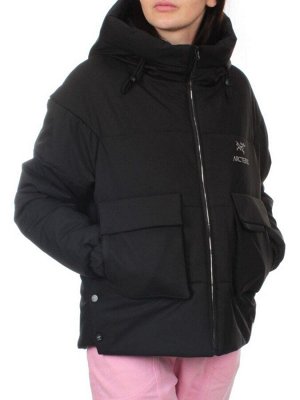 288 BLACK Куртка зимняя облегченная женская (верблюжья шерсть)