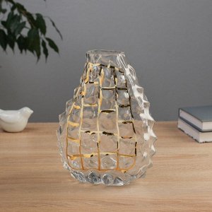 Ваза «Шерил галант», сетка, d=6x5 см, 22.5x19 см, стекло, прозрачная