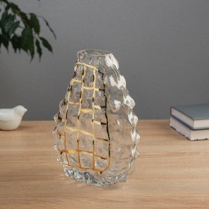 Ваза «Шерил галант», сетка, d=6x5 см, 22.5x19 см, стекло, прозрачная