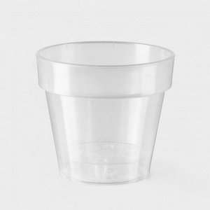 Кашпо для цветов со вставкой Plast-Avenue «Порто», 2.4 л, пластик, прозрачное