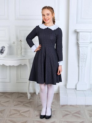 Школьное платье "Екатерина",cерый 128