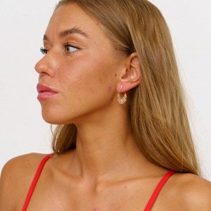 Серьги ажурные кружевные коллекция " ML" покрытие позолота, 1055,  арт.001.980