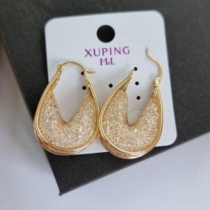 Серьги женские крупные коллекция " ML" покрытие позолота, 0104,  арт.001.975