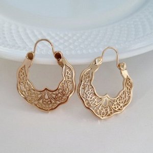 Серьги калачи коллекция "" покрытие позолота,  Х000868890, арт.001.853