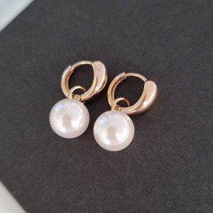 Серьги коллекция "" покрытие позолота, вставка: искусственный жемчуг, 1078,  арт.101.024
