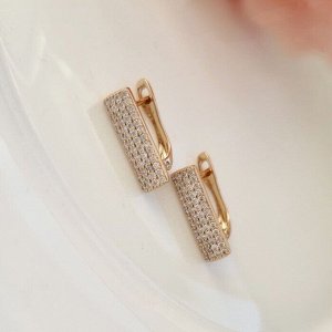 Серьги коллекция "" покрытие позолота, вставка: фианиты, Х000454742, арт.001.223