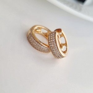 Серьги коллекция "" покрытие позолота, вставка: фианиты, Х000891403, арт.001.836