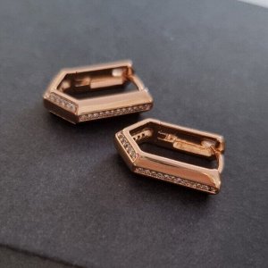 Серьги коллекция "" покрытие позолота,вставка: фианиты, Х00072180014, арт.001.211