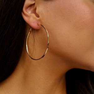 Серьги конго крупные коллекция "" покрытие позолота, Е-083, арт.001.915