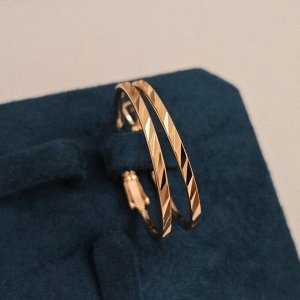 Серьги конго средние, коллекция "" покрытие позолота, с алмазной гранью, Х000695864, арт. 101.087