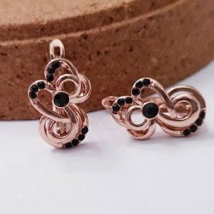 Серьги  коллекция "Дубай" покрытие позолота, арт. 447.655