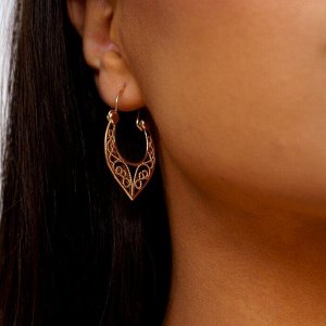 Серьги ажурные коллекция "Дубай" покрытие: позолота, арт.214.465