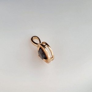 Кулон , покрытие позолота, вставка: камень черный, арт.001.869