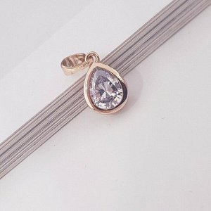 Кулон с цирконом, покрытие позолота,  ML, Х000748584,арт.001.180