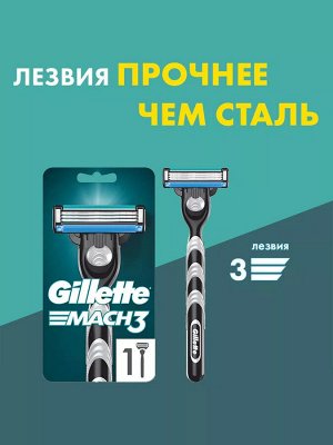 Бритвенный станок Gillette Mach3 с 1 сменной кассетой