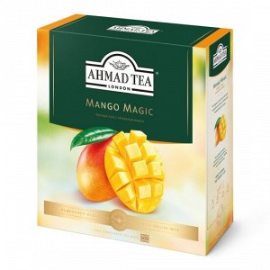 Ahmad TEA Чай АХМАД 100пак Магия Манго, с ароматом манго, чёрный, пакетики в конвертах