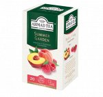 Чай АХМАД 20пак Саммер Гарден, травяной, со вкусом и аром. персика и малины