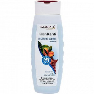 PATANJALI Kesh Kanti Lustrous Volume Shampoo Шампунь для волос Кеш Канти  Блеск и объём 200мл
