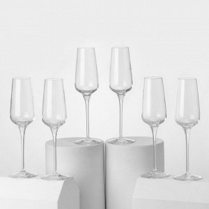 Набор фужеров для шампанского Chef&Sommelier SUBLYM, 210 мл, хрустальное стекло, 6 шт.