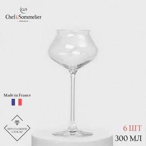 Набор бокалов для вина Chef&Sommelier MACARON, 300 мл, хрустальное стекло, 6 шт.