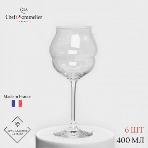 Набор бокалов для вина Chef&Sommelier MACARON, 400 мл, хрустальное стекло, 6 шт.