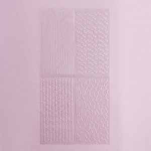 Печати для теста Доляна «Кирпичи», 4 шт, 30,5x15,5x0,1 см