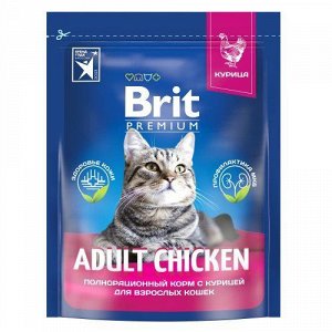 Brit Premium д/кош Adult д/взрослых Курица 400г
