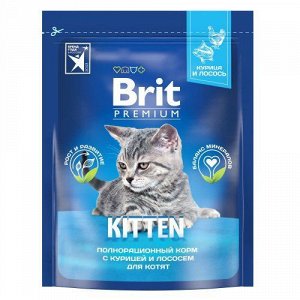 Brit Premium д/котят Kitten Курица/Лосось 400г