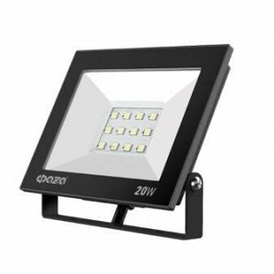 Прожектор светодиодный СДО-20  20w 6500K BL IP65 230V ФАZА