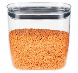 Банка для сыпучих продуктов 1,2л [ШАЙН] ГРАФИТОВЫЙ