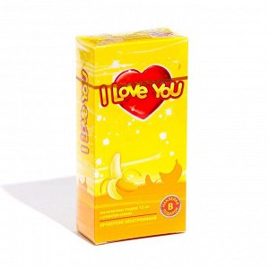 Презервативы I Love You с ароматом фруктов МИКС, 12 шт.