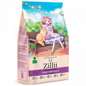 Zillii для кошек Hairball Control вывод шерсти Индейка Утка 400гр