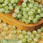 Бусины стеклянные, круглые, 10 мм, 50 шт./упк.