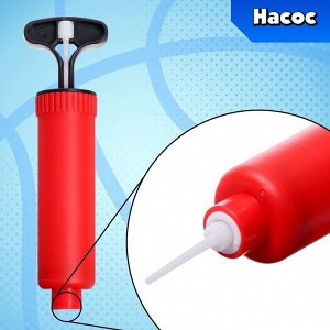 Баскетбольное кольцо с щитом «Настоящий мастер», мяч и насос в наборе, диаметр мяча 15 см, кольца 25 см
