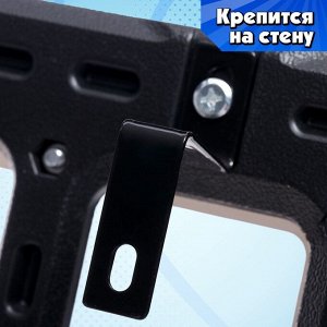 Баскетбольное кольцо с щитом «Настоящий мастер», мяч и насос в наборе, диаметр мяча 15 см, кольца 25 см