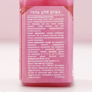 Подарочный набор новогодний «Сладкого Нового года», гель для душа 300 мл, бомбочки для ванны 4x40 г, Чистое счастье