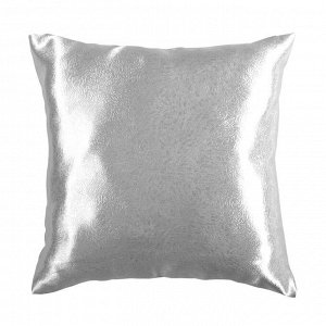 Чехол для подушки из блэкаута ”Рейн” 40*40 с клапаном 15см  серебро