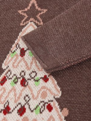 Джемпер вязаный Крошка Я "Новогодние игрушки"