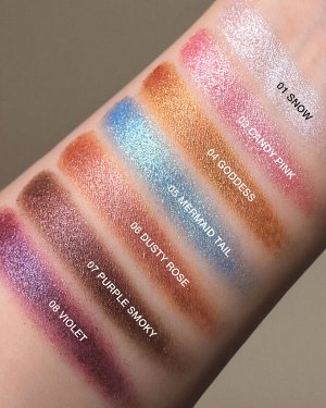 Тени для век RELOUIS PRO Eyeshadow Sparkle тон 01 Snow
