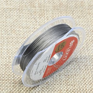 Тросик ювелирный (ланка) Flexi 7 струн, ?- 0,30мм, катушка 10м, цв.стальной С ДЕФЕКТОМ
