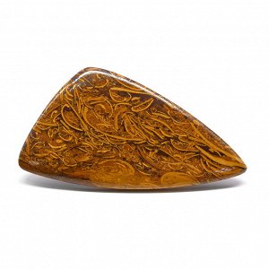 Кабошоны из яшмы змеиной (мариам) форма грация, 67*35*5мм