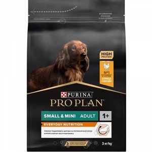 Pro Plan для собак Small&Mini для мелких пород для взрослых Курица Рис 3кг
