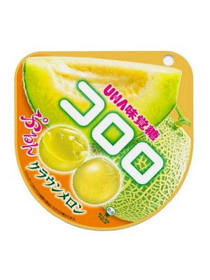 Мармелад жевательный со вкусом дыни UHA 40 гр Японские сладости
