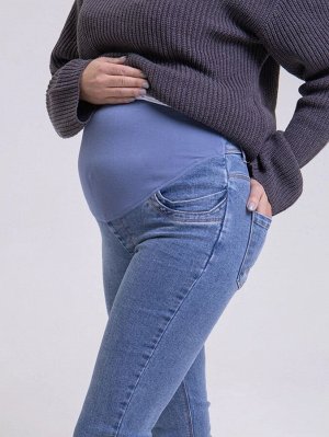 Брюки джинс SKINNY для беременных (синий)