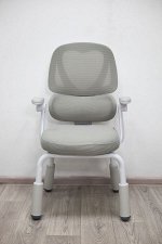 Кресло детское ортопедическое серое на ножках
