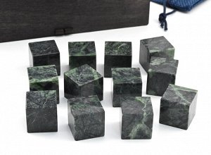 Кубики для охлаждения напитков из змеевика (12шт), 145*105*40мм