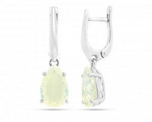 Серьги из серебра лунный камень, Ю-200М45